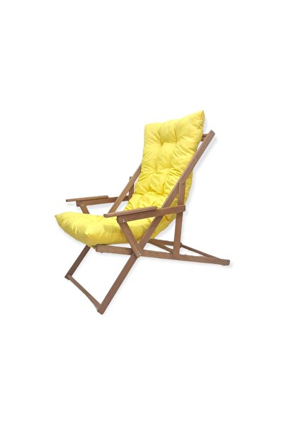 Ahsapland Bahçe, Teras,balkon,plaj Mobilyası, Puf Şezlong(kol Dayamalı)