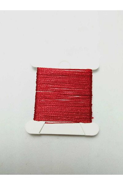 Eskişehir hobi sanat 5 Meters Red 0.3 Mm Thin Rosary Rope