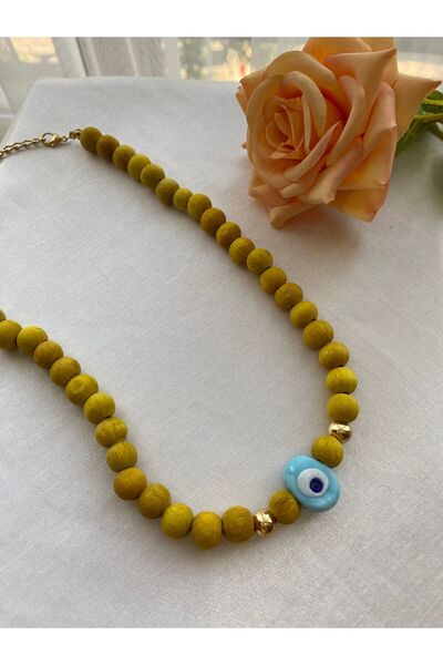 Ms Accessory MS Tahta Boncuk Kolye