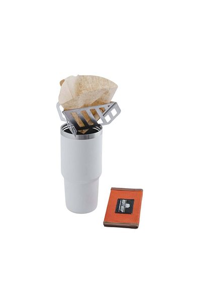 ON OFF KAMP Kamp Ve Macera Ekipmanları Coffee Brewing Apparatus Dripper with Carrying Wallet Orange