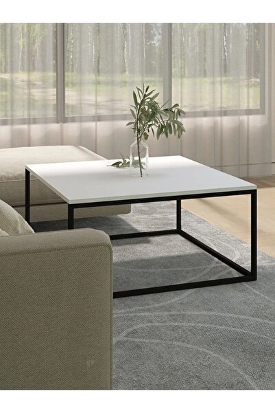 ATS Dekor Endüstriyel Tasarım Kare Orta Sehpa