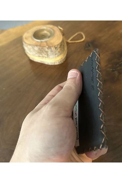 overcraft Babil Series Vintage Genuine Leather Men's Card Holder Will Be Sent With Keychain And Gift Box