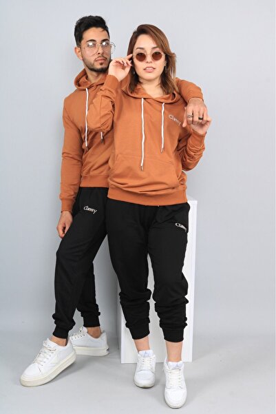 CLASSY.MODA Set de trening - 2 piese - Partea de sus și de jos - Glugă cu gul...