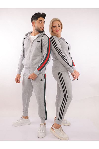 CLASSY.MODA Tracksuit Set 3 Pieces Top and Bottom T-shirt - Embroidery - Knitwear - Sports Set - High Quality - Price Single