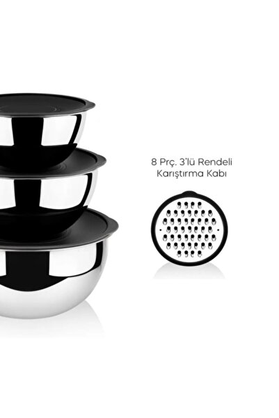 Remetta Nora 8 Parça Rendeli Saklama Ve Karıştırma Kabı