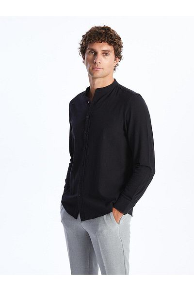 LC Waikiki LCWAIKIKI - Classic Slim Fit Ανδρικό πουκάμισο, μακρυμάνικο και Dobby