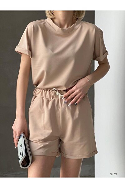 CLASSY.MODA Sportovní souprava šortky LÁTKA TWIN THREAD - oversize