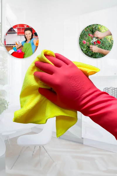 ThenTech Deterjanlara Karşı Yüksek Koruma İçin Temizik Ve Bulaşık Yıkama Eldi...