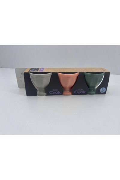 Emofom (Set of 3) Footed Egg Cup & Boiled Egg Plate