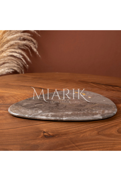 MIARIK DESIGN & DEKORASYON Mermer Damla Sunum Tabagi, Peynir Tabagi,Kesme Tahtasi