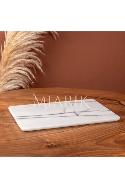MIARIK DESIGN & DEKORASYON Dekoratif Mermer Sunum Tabagi, Kesme Tahtasi