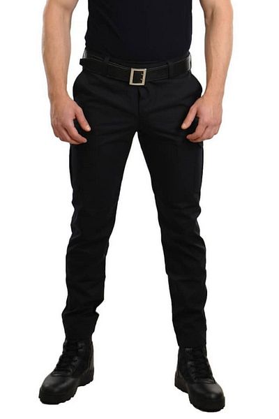 MY TEKSTİL Lycra Black Trousers with Side Velcro