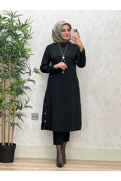 azzebutik Eylül 8510 Tunic - K50 Black
