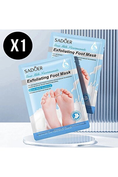 SADOER ® قناع ترطيب وتفتيح القدمين بحليب الماعز والنيكوتيناميد - قطعة واحدة