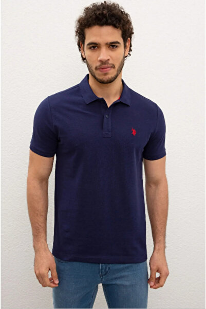 U.S. Polo Assn. قاعدة. بولو أسن. تي شيرت أبيض بياقة بولو للرجال