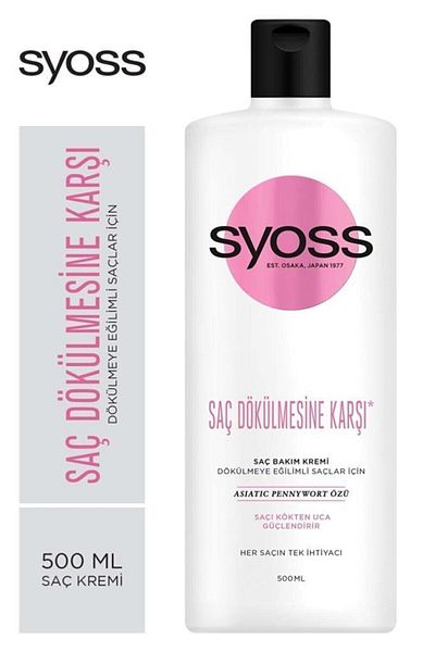 Syoss Conditioner for Hair - Strengthens and Anti-Loss, 500 Ml, 2 Pieces