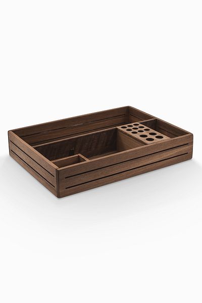 Woodsaka 3-редов органайзер за бюро - 19,8 см x 26,2 см x 5,0 см