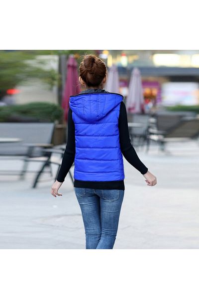 Universal Light and Warm Hooded Sleeveless Trend Jacket / Vest