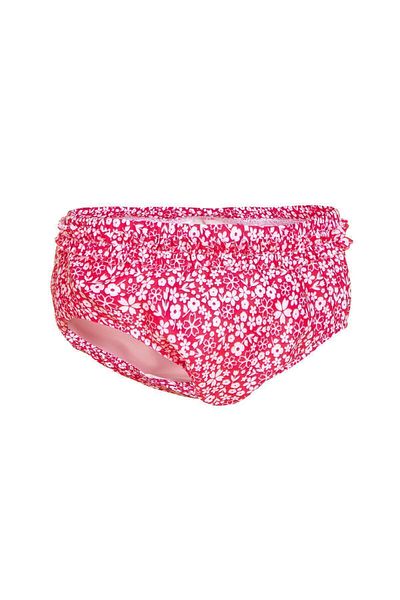 Decathlon Nabaiji Baby Bikini Bottom - Washable, Pink and Floral Pattern