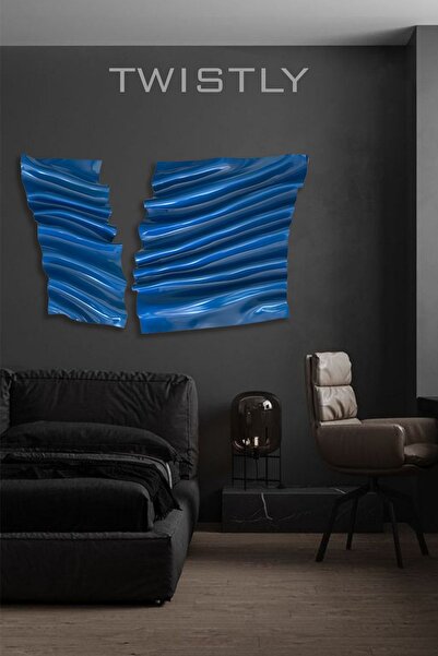 tabo Pienosanattwistly Serisi Sanat Çalışması. Özel Seri.kıvrımlı Dekoratif Tablo. Özel Üretim.crinkly