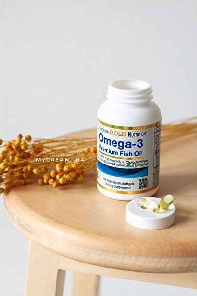 California Gold Nutrition Omega-3 Premium Fish Oil - 180 EPA/120 DHA, 100 Fis...