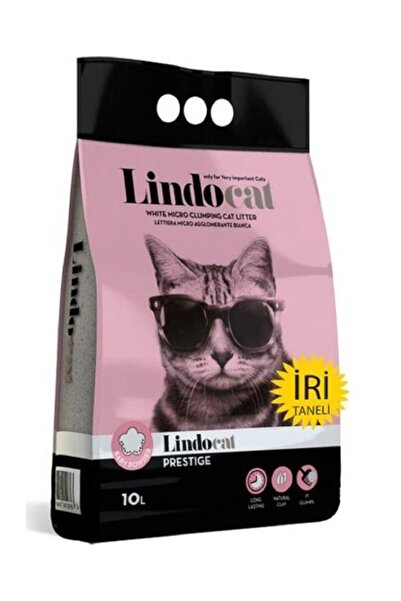 Wahw Pet Lindocat Pudralı Topaklaşan Kalın Taneli Kedi Kumu 10 Lt - 800645500...