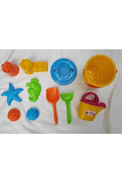 Polesie Beach Set with Screen Castle Bucket Set + Sand Molds + Watering Can