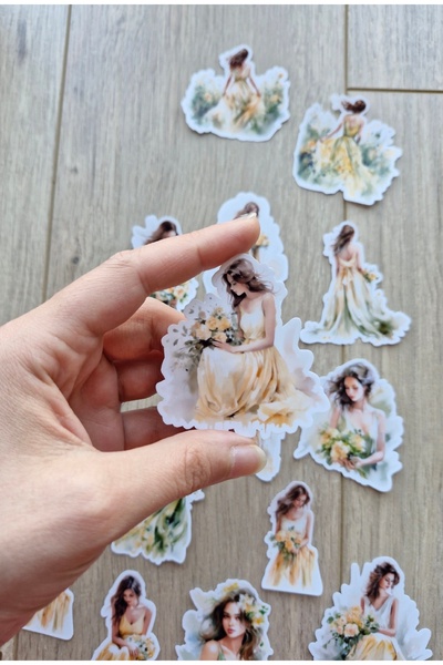 Mona Craftist Set de autocolante pentru fete transparente de 15 bucăți cu mod...