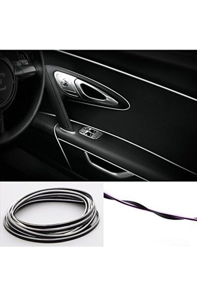 GD 24 Torpido Fitili Araç Içi Ip Şerit Nikelajlı Parlak Görünüm Gümüş 5 Metre