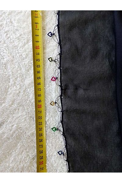 LABELLA COLLECTİON Turban cu broderie inimă neagră - culori mixte