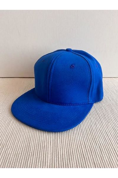 CosmoOutlet Unisex Saks Blue Hip Hop Cap - Adjustable Back Basic Model