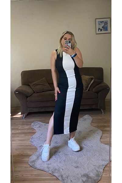 TUBA TOPTAŞ Striped Dress