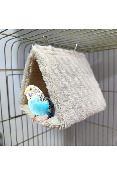 Alice Warm Plush Hammock Tent Bed for Paradise Love Parrots and Birds of Their Size