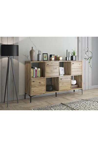 Wood'n Love Satürn 4 Kapaklı Metal Ayaklı Çok Amaçlı Dolap Konsol - Atlantik ...