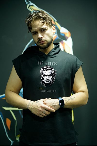 Oxlade Jose Mourino Hooded Fitness Tank Top - 100% Cotton Oxlade ®   Fabric