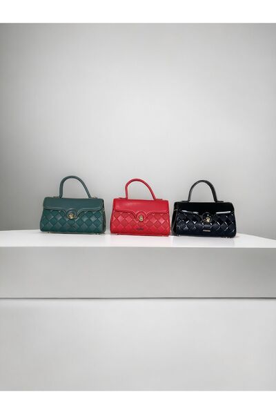 Angel Polo dark green hand and shoulder bag