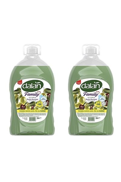 Dalan Family Liquid Soap Olive Miracle 3 Lt X 2 Pieces