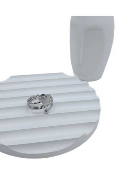 Han Ticarethane Butterfly Model Steel Ring - Stylish and Comfortable