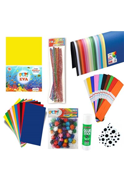 Puti Anaoklu Etkinlik Seti,fon Kartonu,eva,ponpon 20mm,oynar Göz,krapon Kağıdı,elişi Kağıdı,şönil,stick
