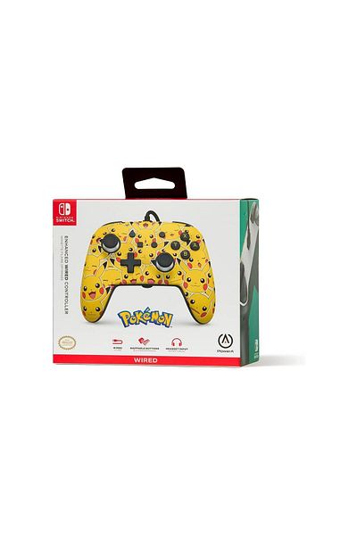 Powera Licensed Pikachu Moods with Nintendo Switch Wired Game Handle