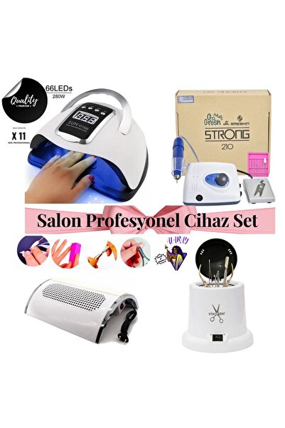 alaraycosmetics Salon Pofesyonel Protez Tırnak Cihaz Set-gereklı Olan Tüm Cih...
