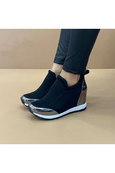 Elvis Women's Wedge Heeled Stretch Shoes