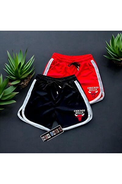 NewCabin Літній спортивний комплект з 2 шортів червоного та чорного кольорів - Новий сезон, інтерлокова тканина