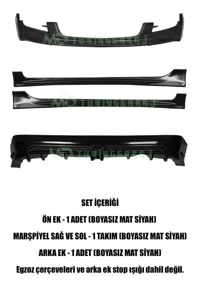 Genel Markalar Honda Civic Fd6 2006-2009 Makyajsız Kasa Uyumlu Boyasız Plasti...