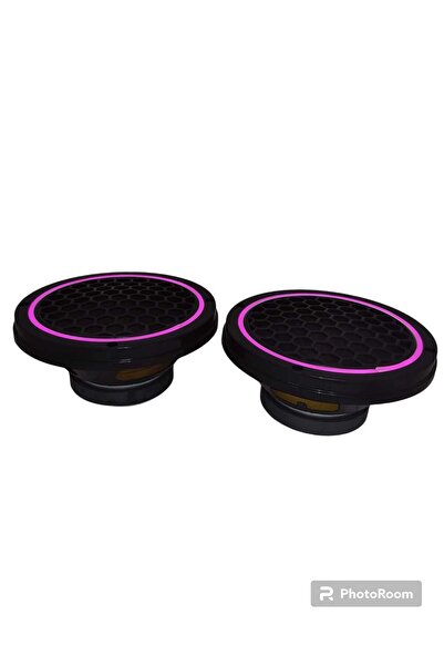 POZART AUDİO SYSTEMS 20cm Pembe Neon Işıklı Hoparlör ve Midrange Kapağı 1takım (2adet) Vidalanabilir