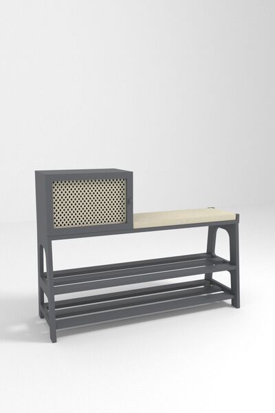 NURNOVA MOBİLYA Ayakkabılık / Retro Bench Ayakkabılık / Oturaklı Ayakkabılık ...
