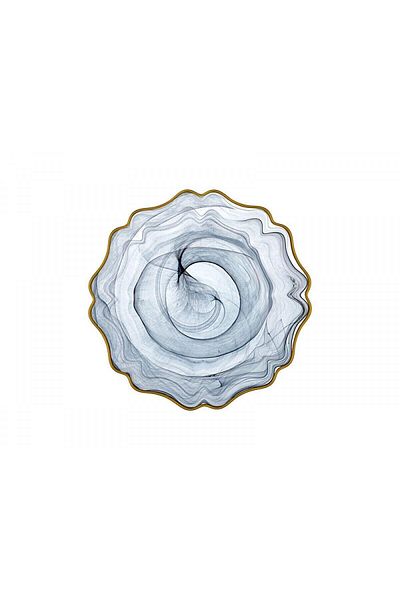 Cemile Empire 6-Piece Black Gold Serving Plate - 1pc371828c