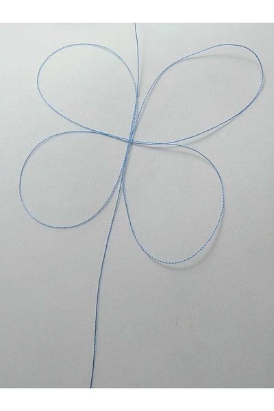 Eskişehir hobi sanat 0,2 mm 60 μέτρα κλωστή χάντρες προσευχής Μπλε θάλασσας (πιο λεπτή κλωστή χάντρες προσευχής)
