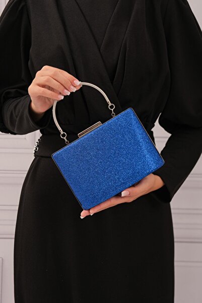 ROZA CANTA Saksmavi KumSim Women's Evening Dress Night Portfolio Bag