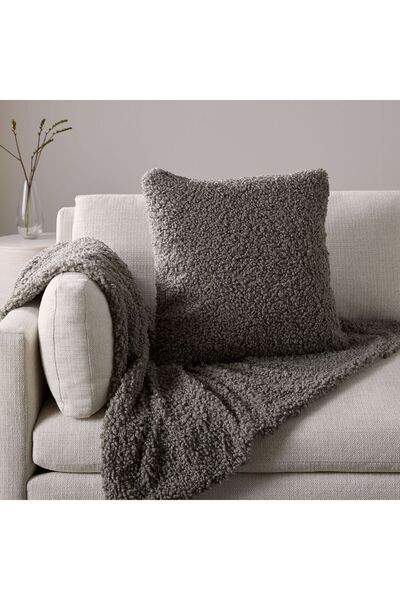 sevaradekor Teddy Throw Pillow Cover Boucle Pillow Teddy Throw Pillow Square